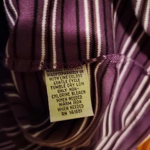 hasting & smith 1/3 button long sleeve tagless top size large - NWT - Picture 4 of 9